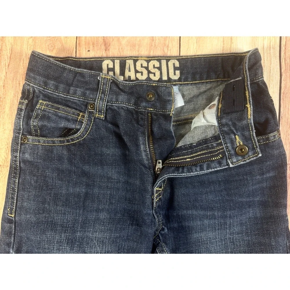 Gymboree Boys Jeans Size 8 Blue Classic Straight Leg Dark Wash Denim